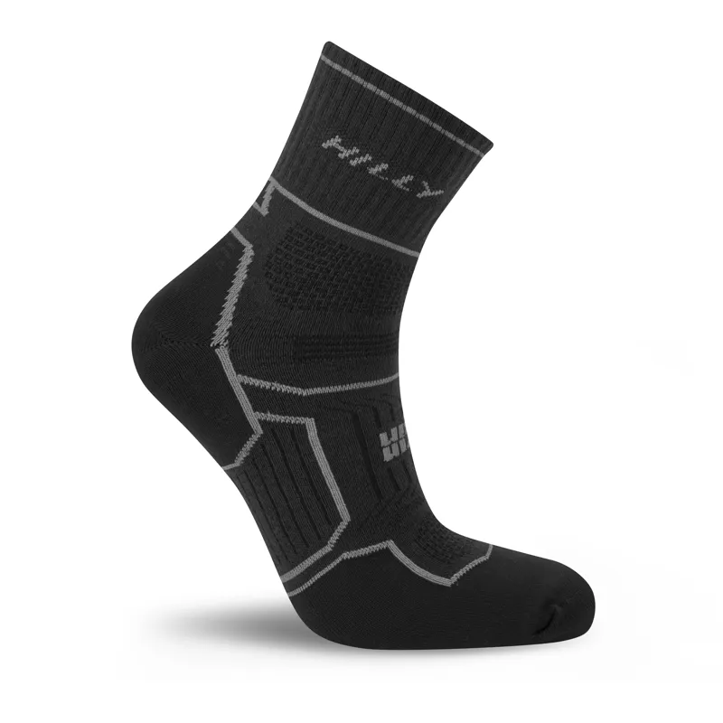 Hilly Twin Skin Anklet Med Socks in Black/Anthracite-1