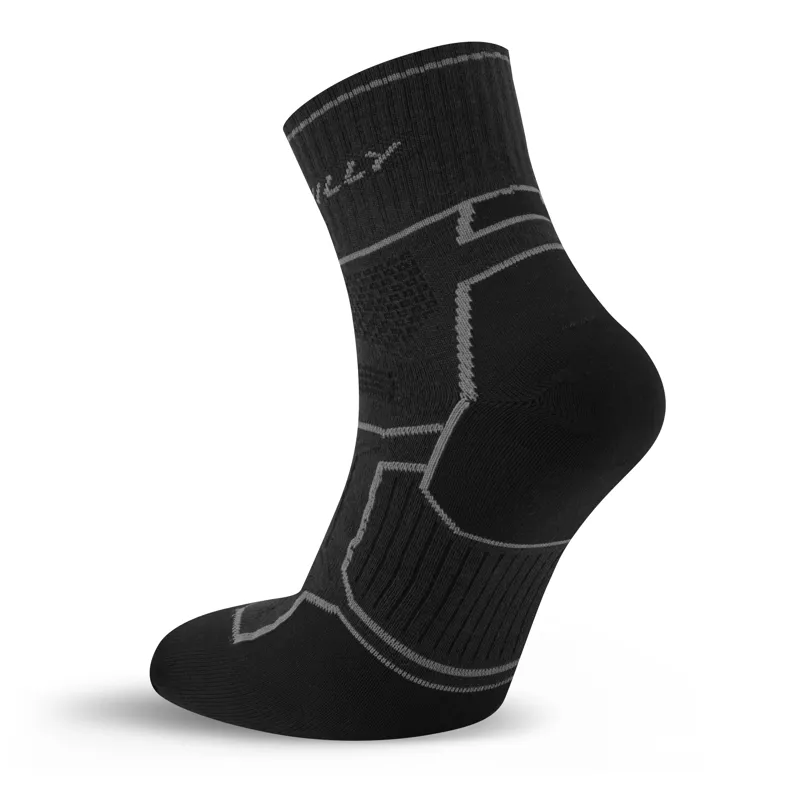 Hilly Twin Skin Anklet Med Socks in Black/Anthracite-2