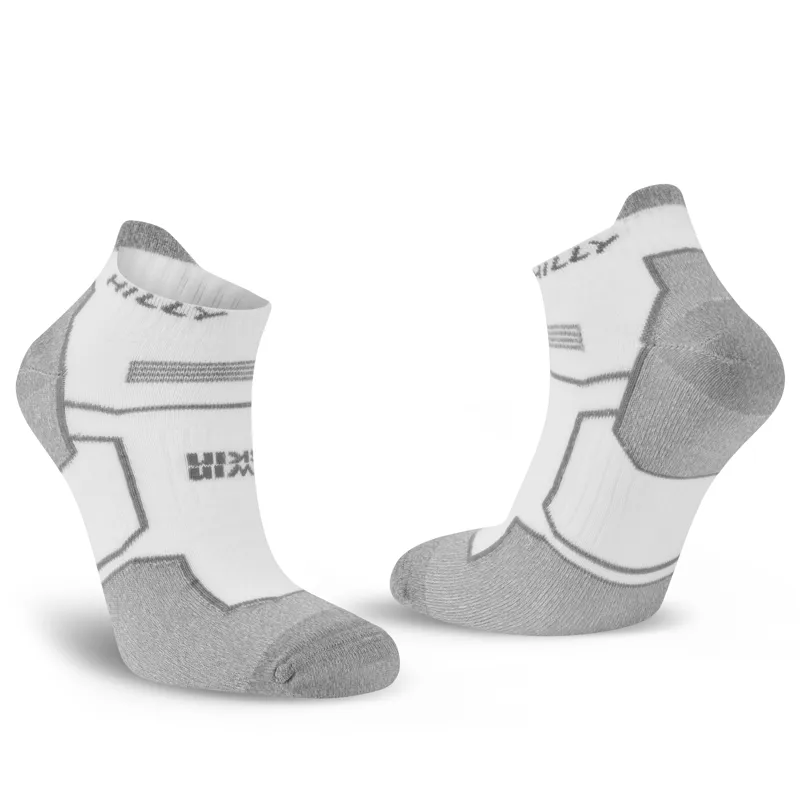 Hilly Twin Skin Med Socklets in White/Grey Marl-5