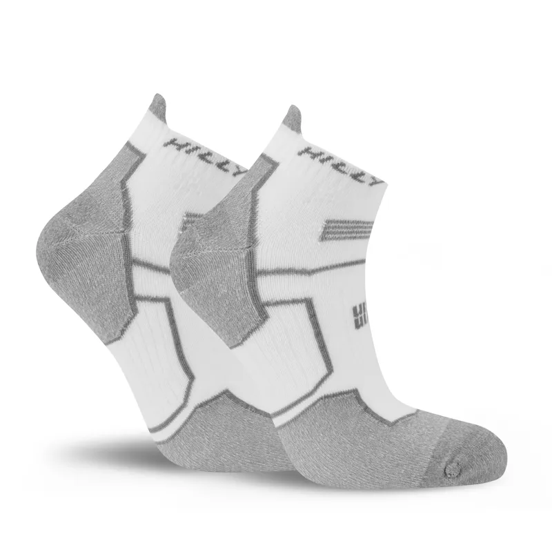 Hilly Twin Skin Med Socklets in White/Grey Marl-3