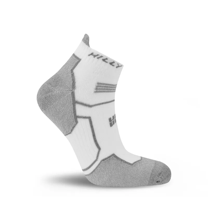 Hilly Twin Skin Med Socklets in White/Grey Marl-1
