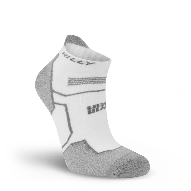 Hilly Twin Skin Med Socklets in White/Grey Marl