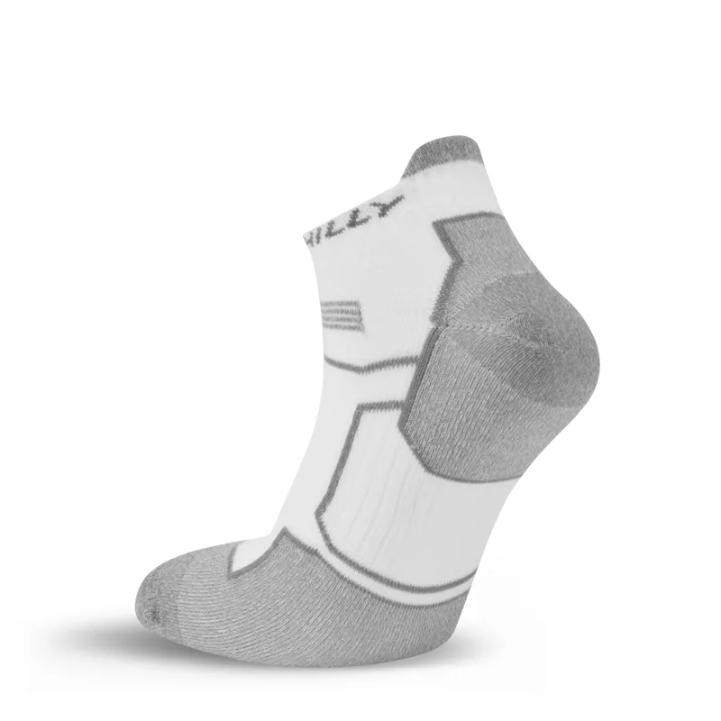 Hilly Twin Skin Med Socklets in White/Grey Marl-2