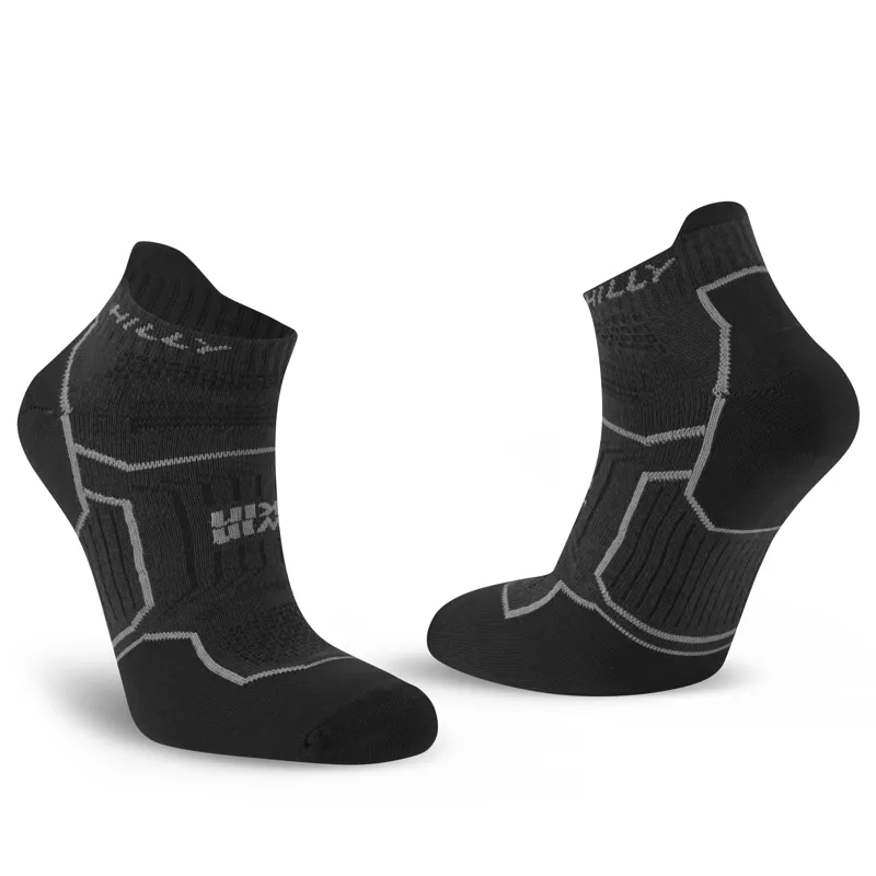 Hilly Twin Skin Med Socklets in Black/Anthracite-5