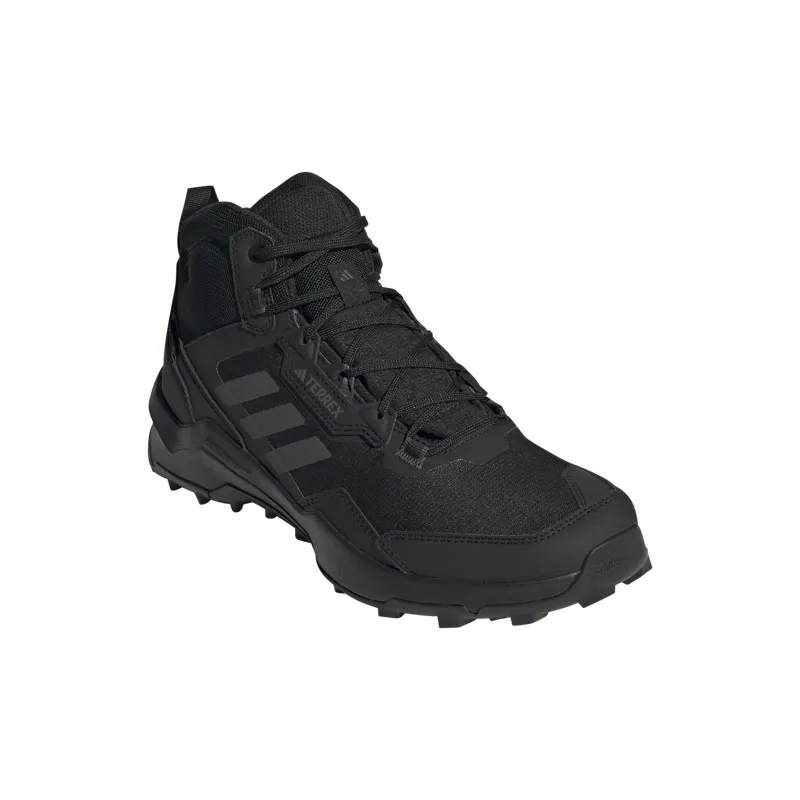 Adidas Men's Terrex AX4 Mid Gore-Tex Hiking Shoes in Core Black/Carbon/Grey Four-3