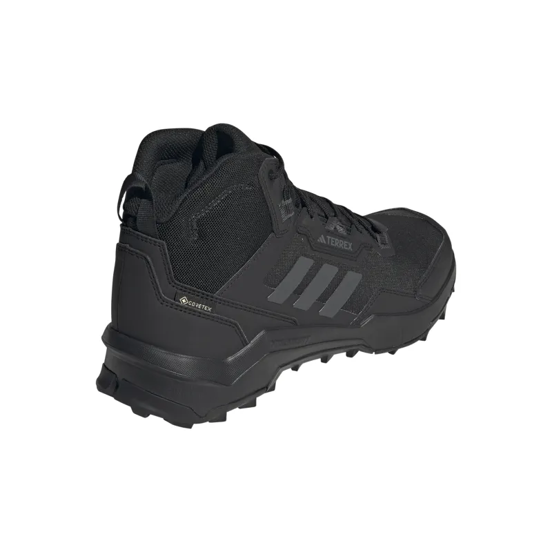 Adidas Men's Terrex AX4 Mid Gore-Tex Hiking Shoes in Core Black/Carbon/Grey Four-4