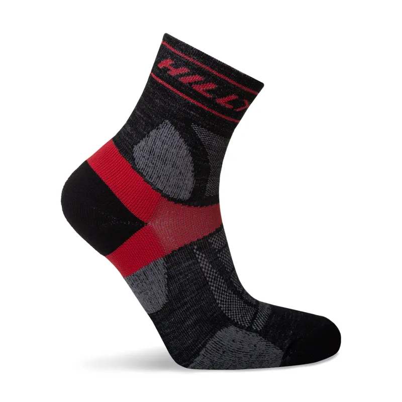 Hilly Trail Anklet Med in Black/Red-2