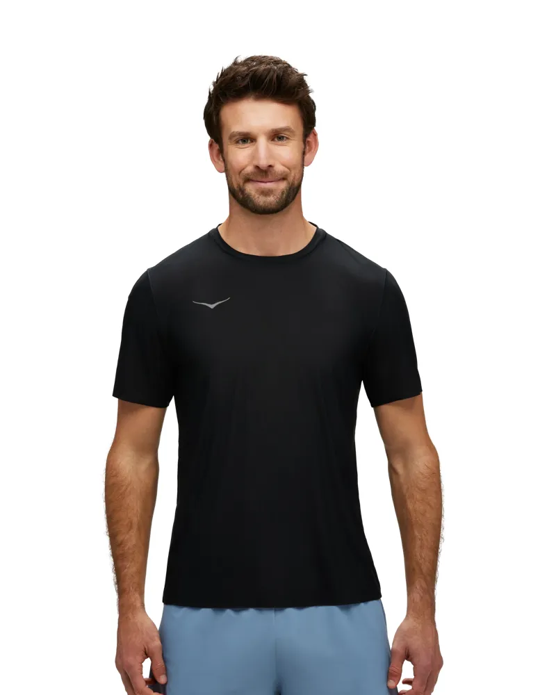 Hoka Men's Airolite Run Tee in Black