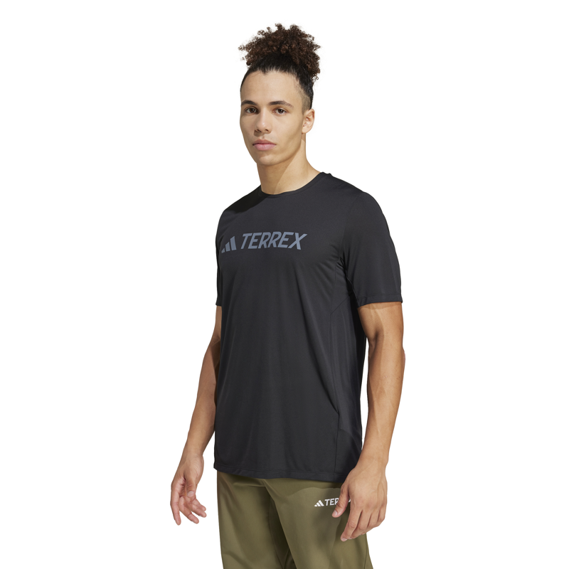 Adidas Men's Terrex Multi Logo Tech Tee in Black-1
