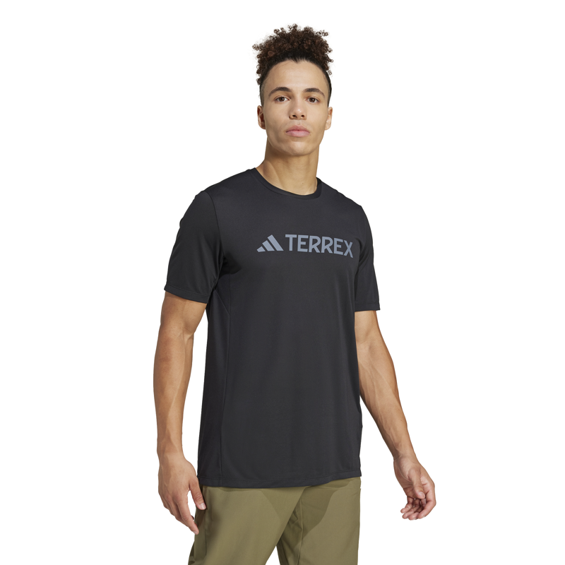 Adidas Men's Terrex Multi Logo Tech Tee in Black-3