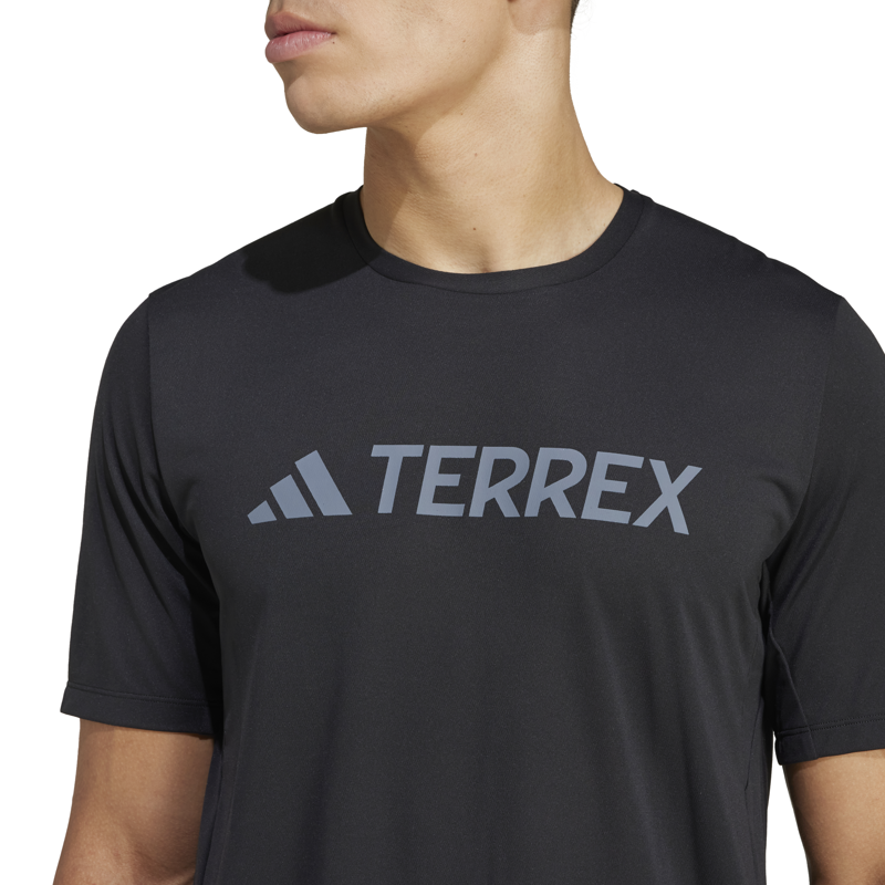 Adidas Men's Terrex Multi Logo Tech Tee in Black-5
