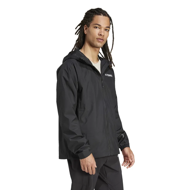 Adidas Men's Terrex Multi 2L Rain Jacket in Black-4