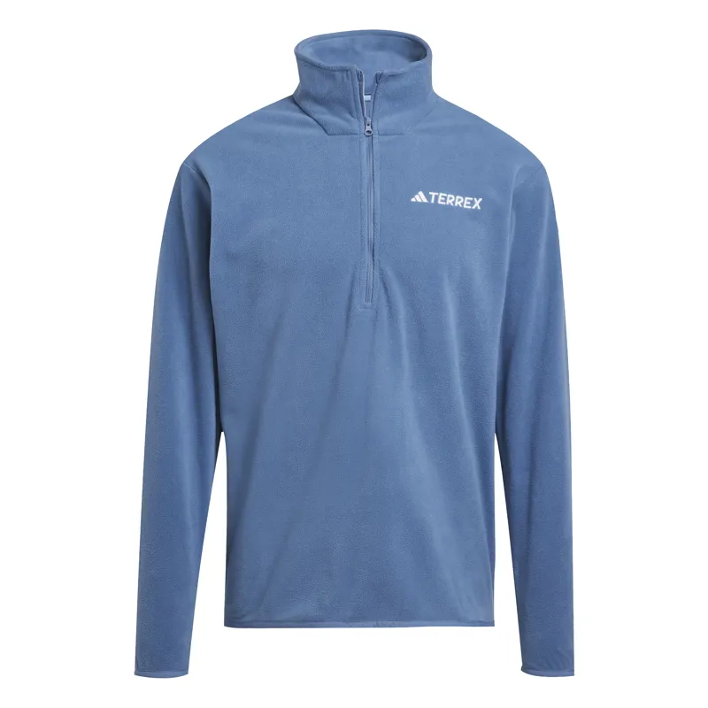 Adidas Men's Terrex Multi Essentials Half-Zip Fleece in Wonder Steel