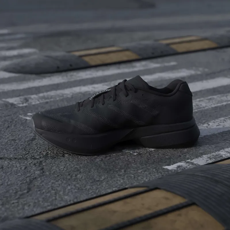 Adidas Men's Adizero Boston 13 Shoes in Black/Carbon-11