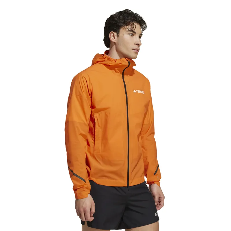 Adidas Men's XPR Light Rain Jacket in Impact Orange-3