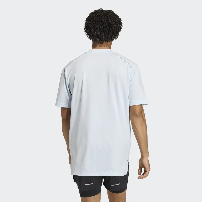 Adidas Men's XPL Trail Tee in Clear Sky-2