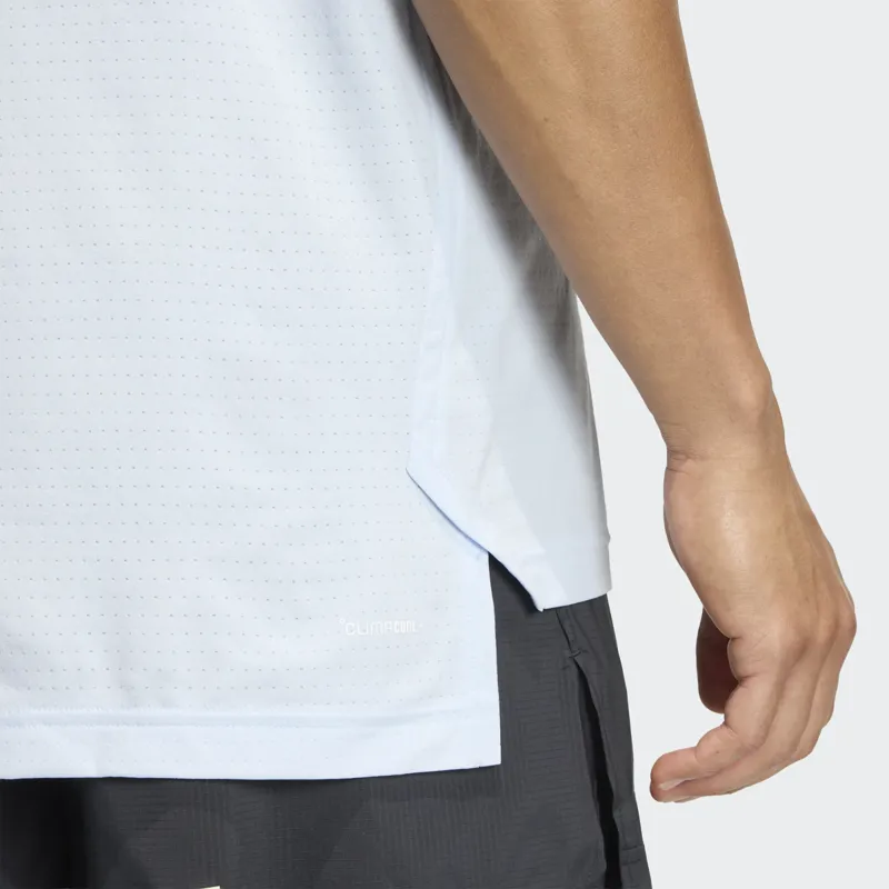 Adidas Men's XPL Trail Tee in Clear Sky-5