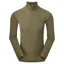 Keela Men's Merino Long Sleeve Zip Neck Top in Covert Green