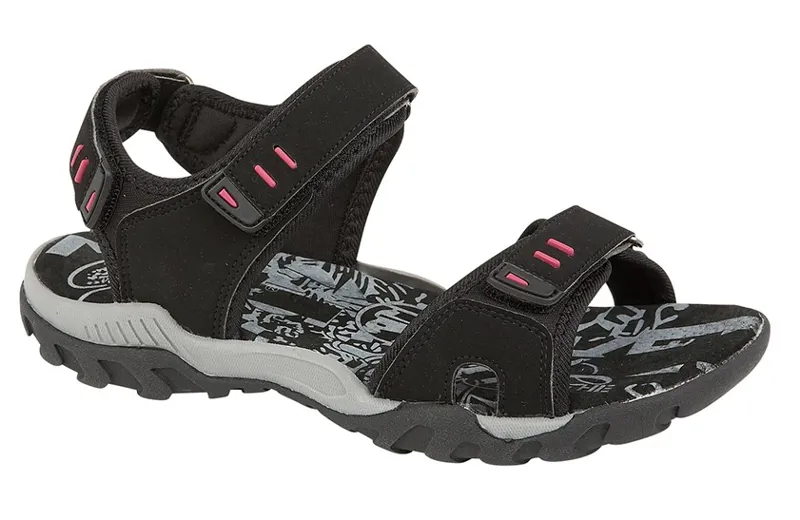 PDQ Women's Sandals in Black/Nubuck 