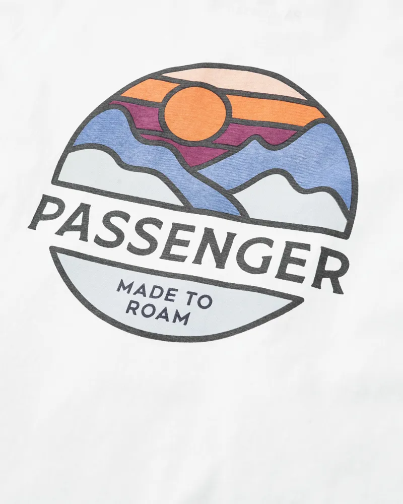 Passenger Men's Laidback Recycled Cotton Relaxed Fit T-Shirt in White-2