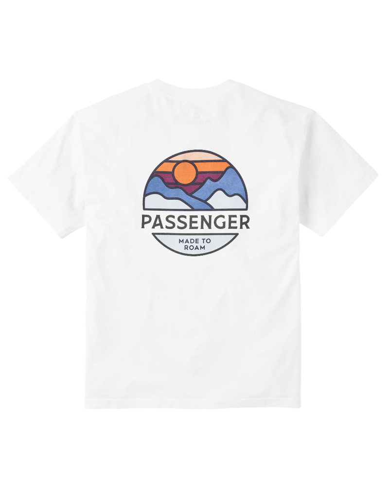 Passenger Men's Laidback Recycled Cotton Relaxed Fit T-Shirt in White-1