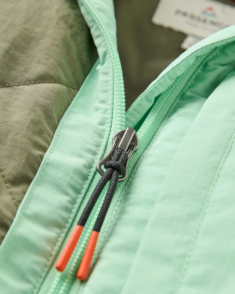 Passenger Women's Lara Quilted Jacket in Grey Marl/Dusty Olive-3