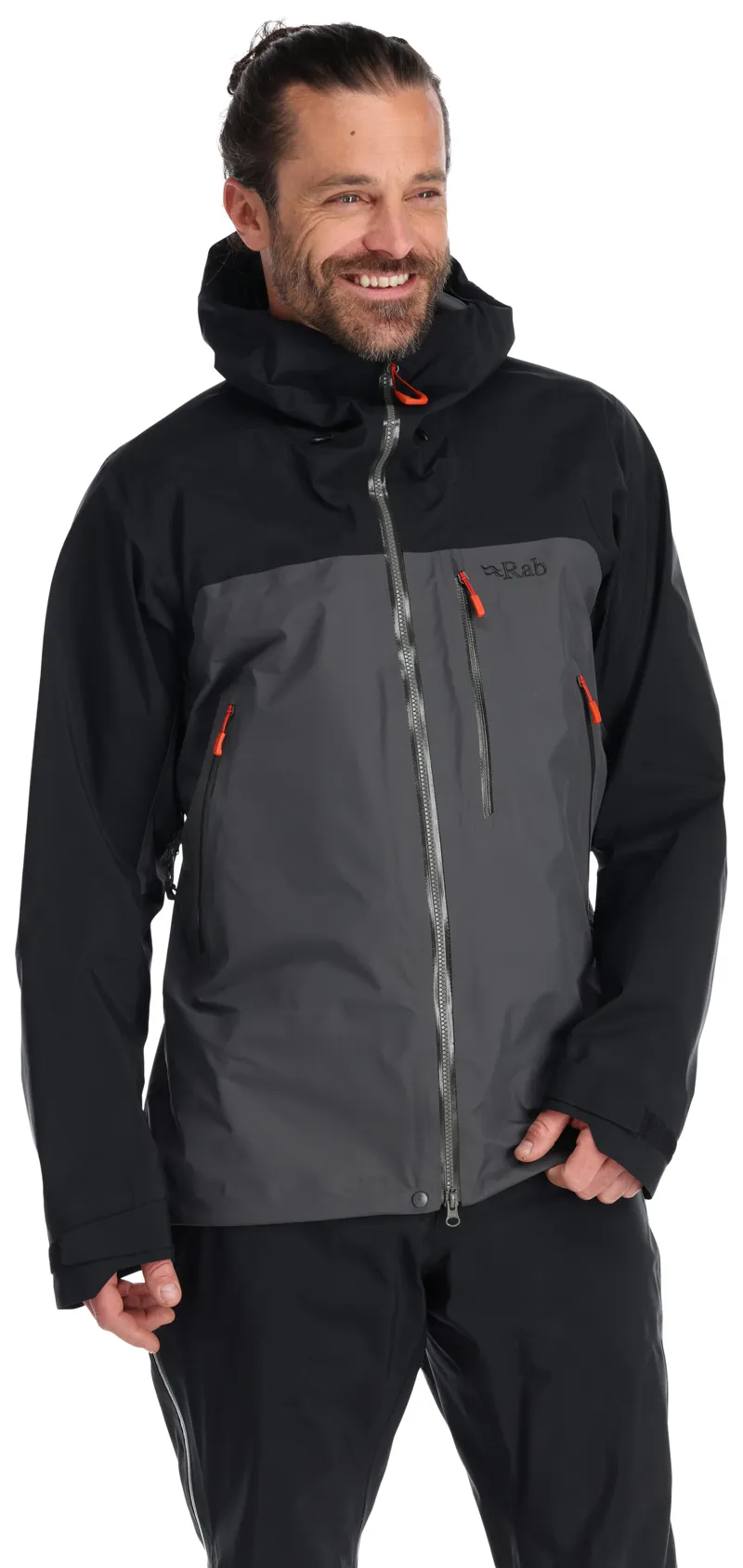 Rab Men's Latok Mountain Gore -Tex Pro Waterproof Jacket in Black/Graphene-2