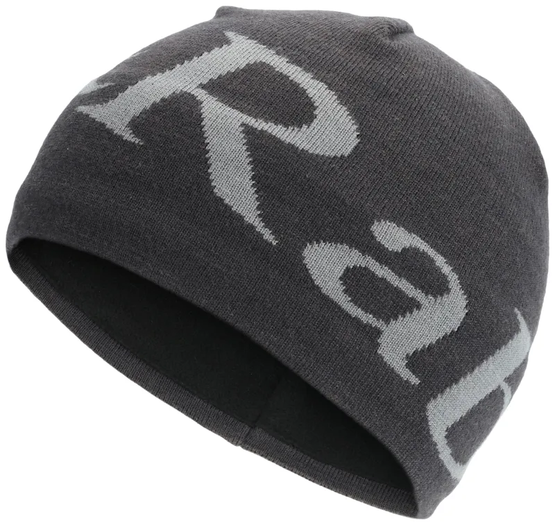 Rab Logo Beanie in Anthracite/Granite