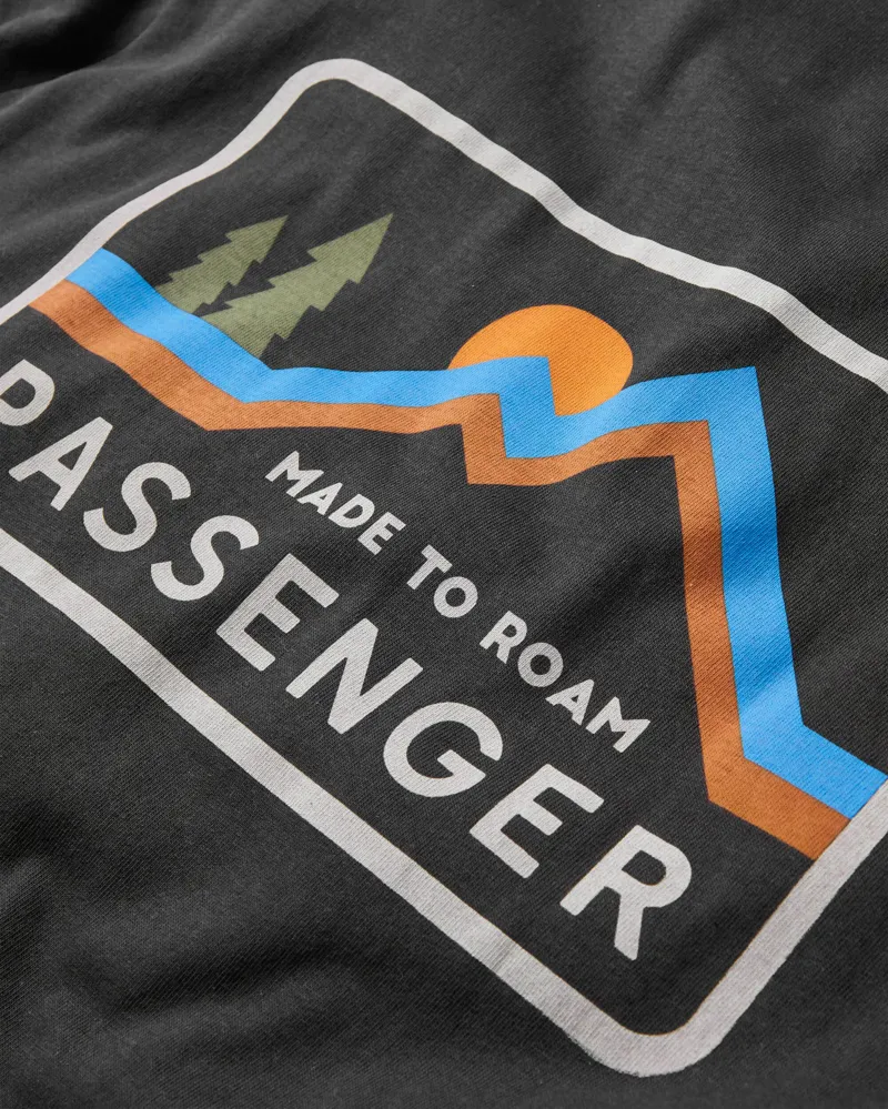 Passenger Men's Made To Roam Recycled Cotton T-Shirt in Black-2