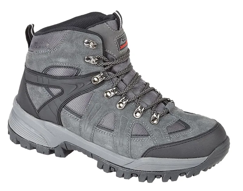 Johnscliffe Unisex Andes Waterproof  Walking Boots in Charcoal Grey