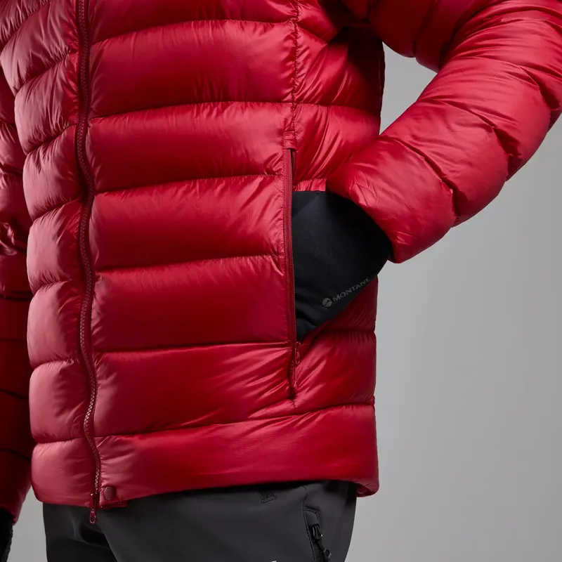 Montane Men's Anti-Freeze XT Hooded Down Jacket in Acer Red-4