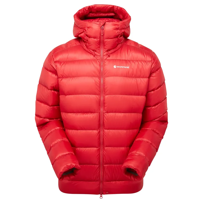 Montane Men's Anti-Freeze XT Hooded Down Jacket in Acer Red