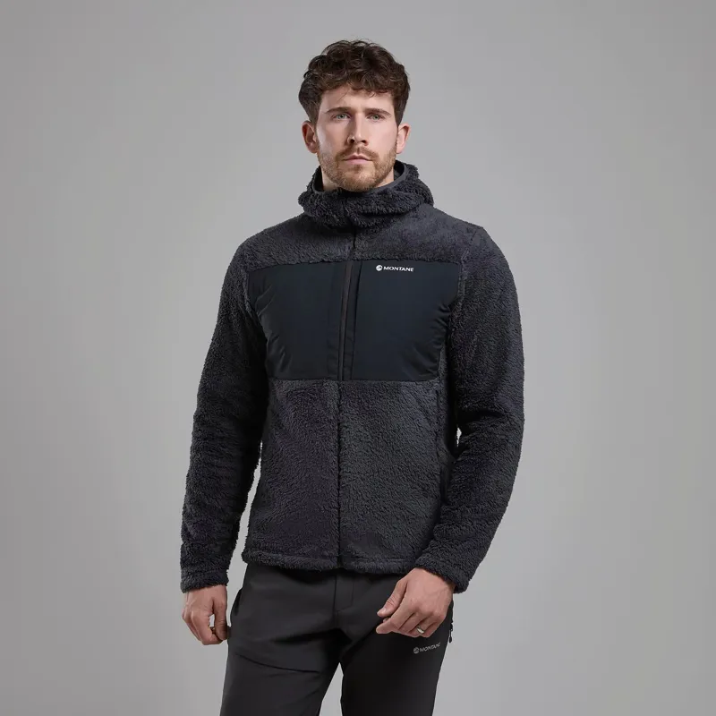 Montane Men's Caldus XT Hooded Fleece Jacket in Midnight Grey-1
