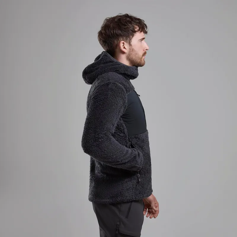 Montane Men's Caldus XT Hooded Fleece Jacket in Midnight Grey-3