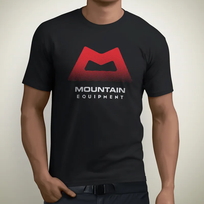 Mountain Equipment Men's Adapt Fade Logo T-Shirt in Black