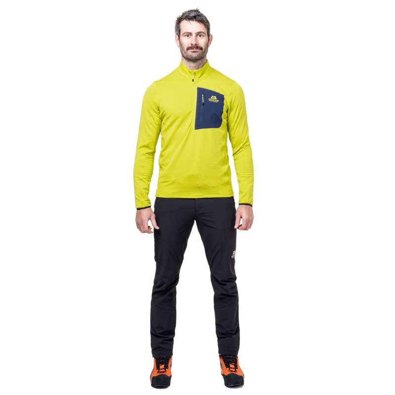 Mountain Equipment Men's Lumiko Zip-T Fleece in Vine/Cosmos-3