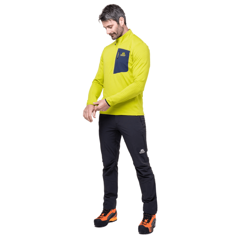 Mountain Equipment Men's Lumiko Zip-T Fleece in Vine/Cosmos-4