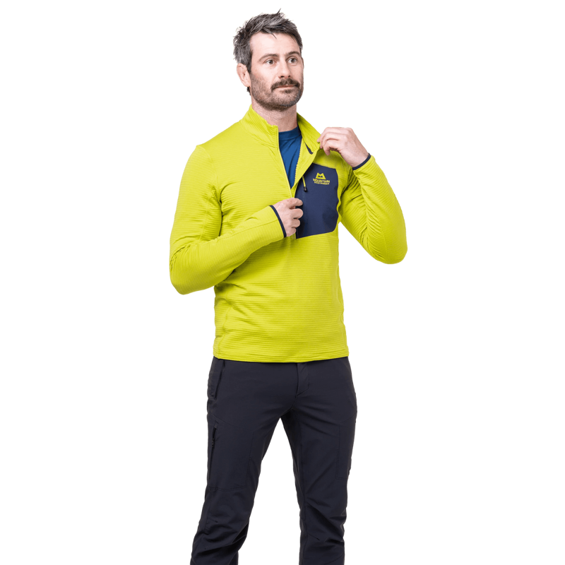 Mountain Equipment Men's Lumiko Zip-T Fleece in Vine/Cosmos-2