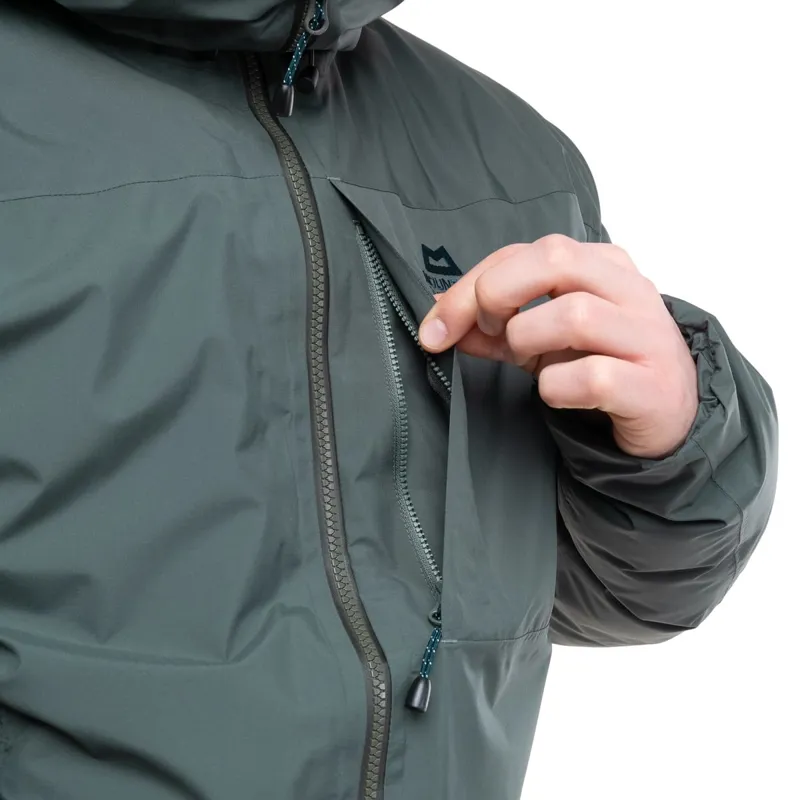 Mountain Equipment Men's Triton Jacket in Slate Green/Cosmos-5