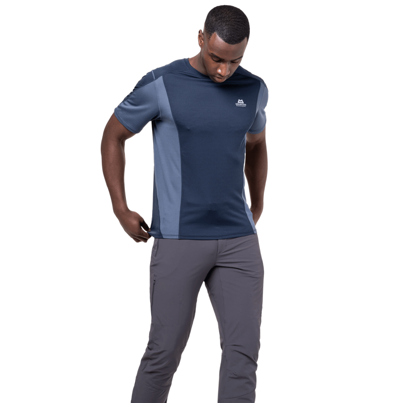 Mountain Equipment Men's Ignis Tee in Cosmos/Dusk-2