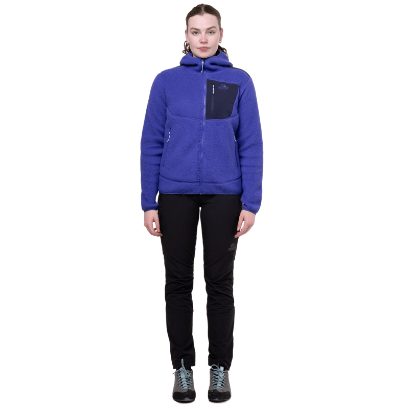 Mountain Equipment Women's Highpile Hooded Jacket in Clematis/Cosmos-5