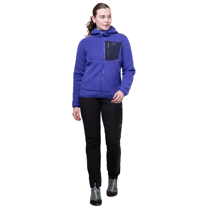 Mountain Equipment Women's Highpile Hooded Jacket in Clematis/Cosmos-6