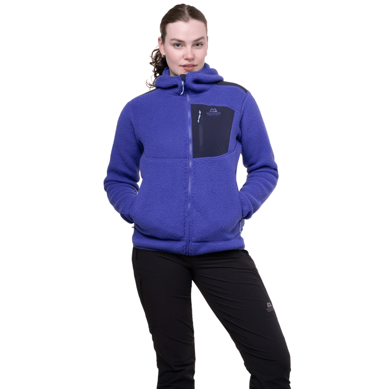 Mountain Equipment Women's Highpile Hooded Jacket in Clematis/Cosmos-1