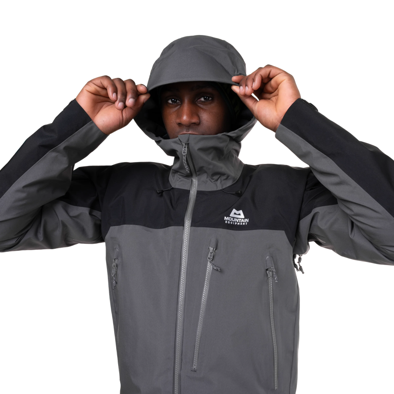 Mountain Equipment Men's Lhotse Jacket in Anvil Grey/Black-8
