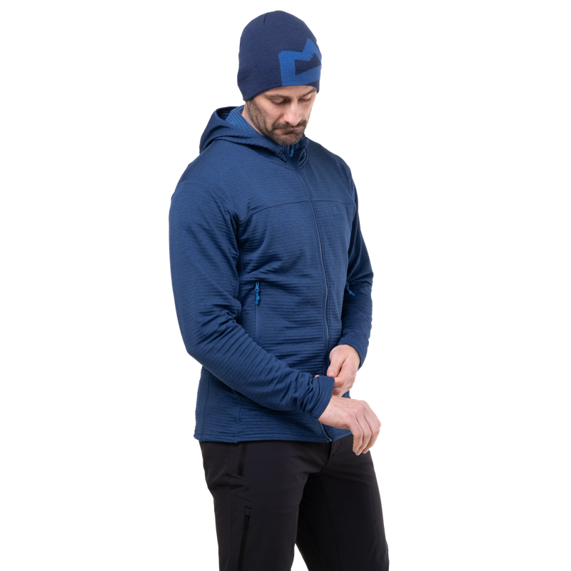 Mountain Equipment Men's Apiro Hooded Jacket in Admiral Blue-5