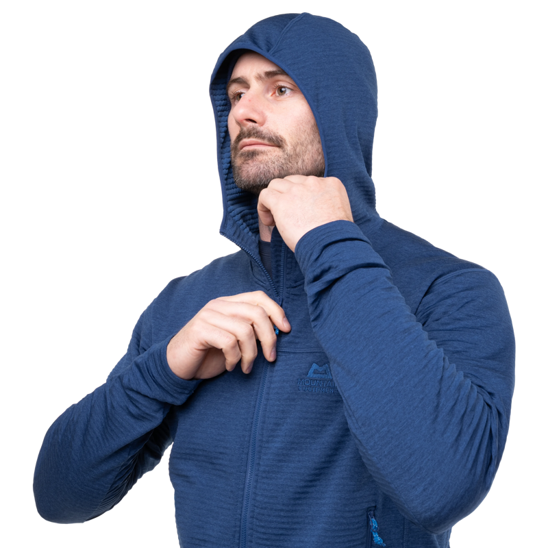 Mountain Equipment Men's Apiro Hooded Jacket in Admiral Blue-7