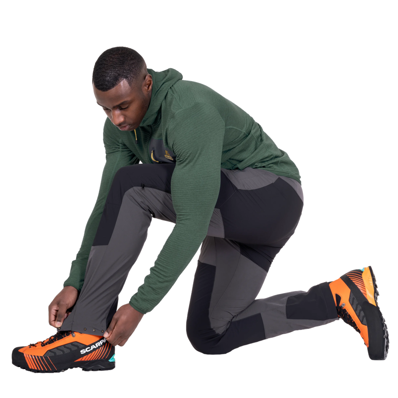 Mountain Equipment Men's Ibex Alpine Pant in Anvil Grey/Black-2