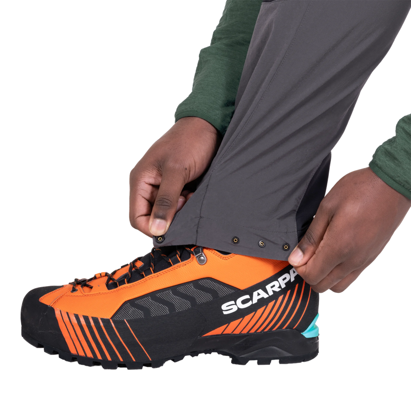 Mountain Equipment Men's Ibex Alpine Pant in Anvil Grey/Black-3