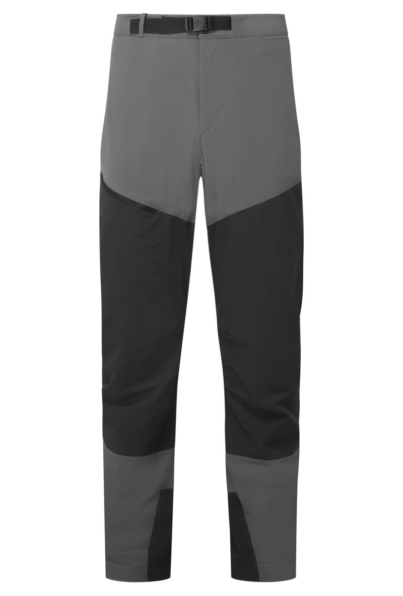 Mountain Equipment Men's Ibex Alpine Pant in Anvil Grey/Black