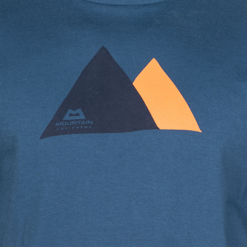 Mountain Equipment Men's Twin Peaks Tee in Denim Blue-1